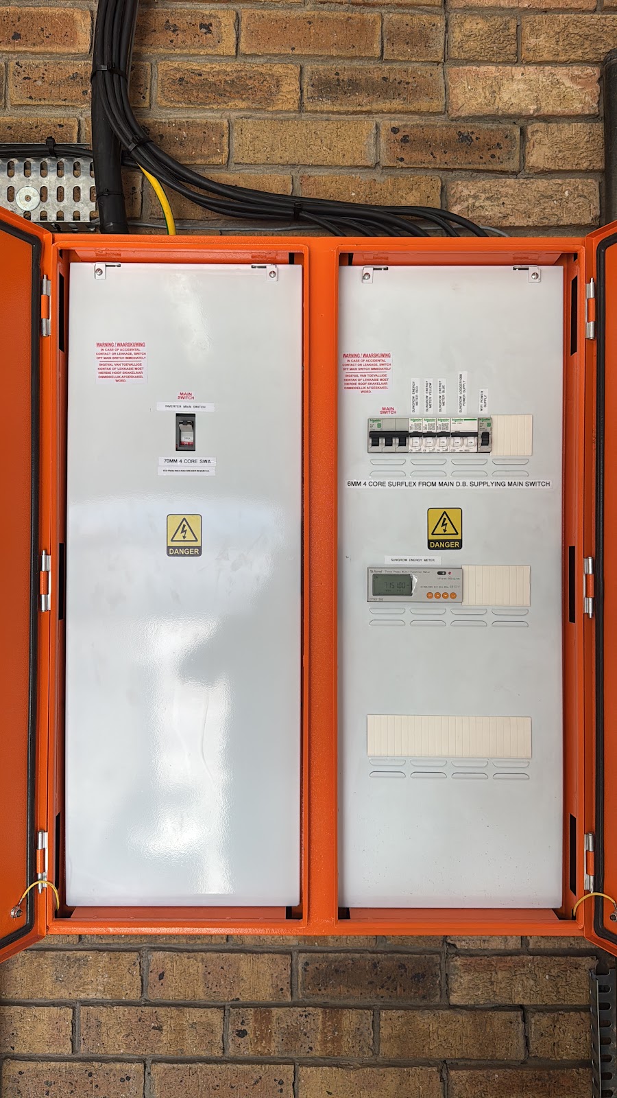 Electrical cabinet detail — Stephensons Electrical